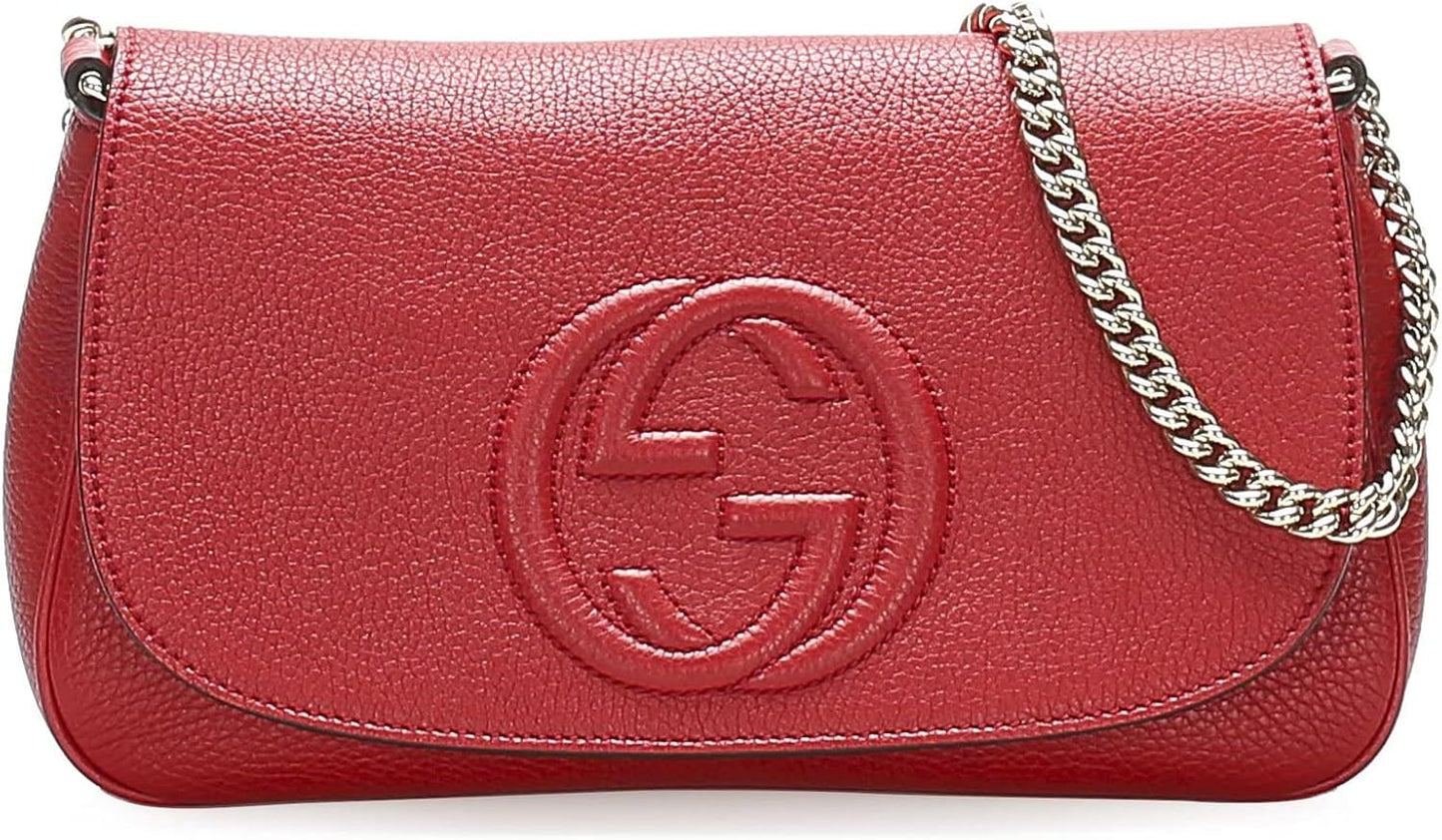 Gucci Soho Interlocking GG Red Shoulder Bag