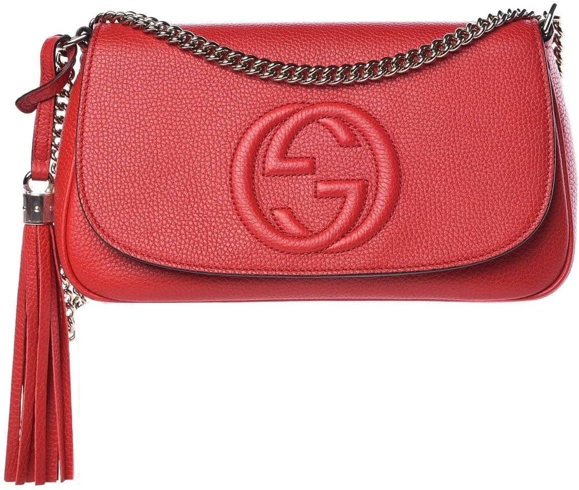 Gucci Soho Interlocking GG Red Shoulder Bag