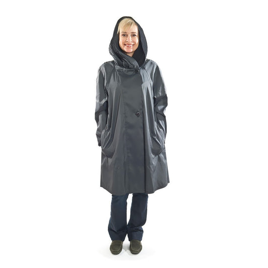 Short Donatella Fashion Travel Raincoat