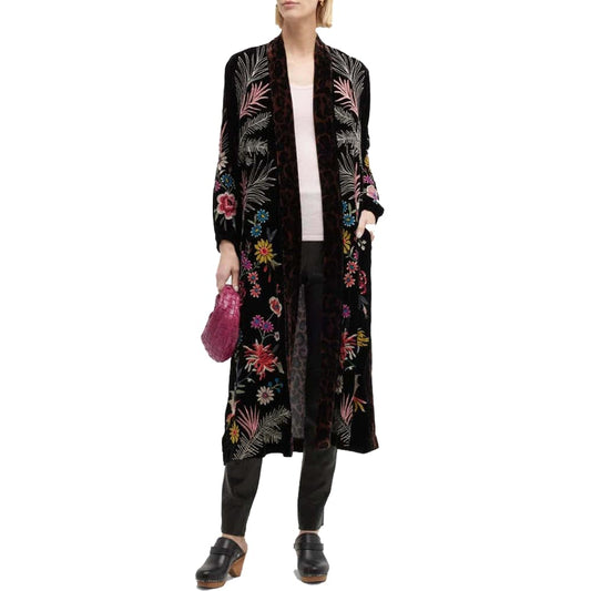 Johnny Was Tiarei Velvet Kimono Coat