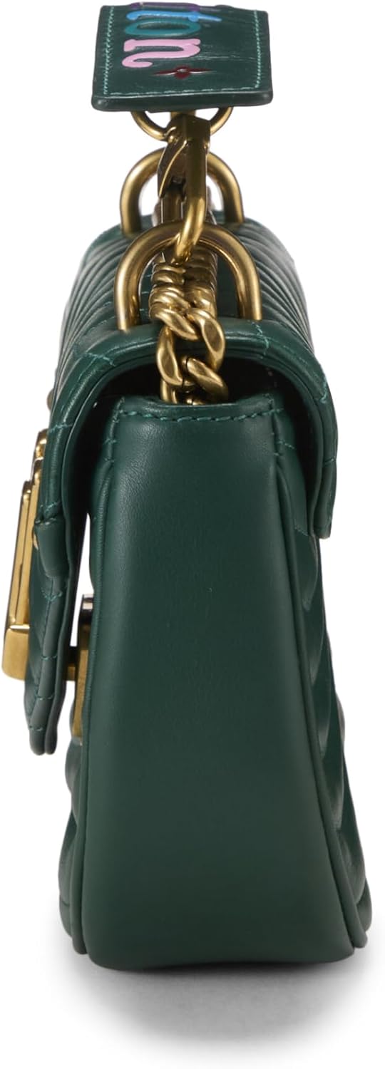 Pre-Loved Green Calfskin New Wave Shoulder Bag, Green