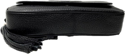 Gucci Soho Black Leather Flap Shoulder Bag