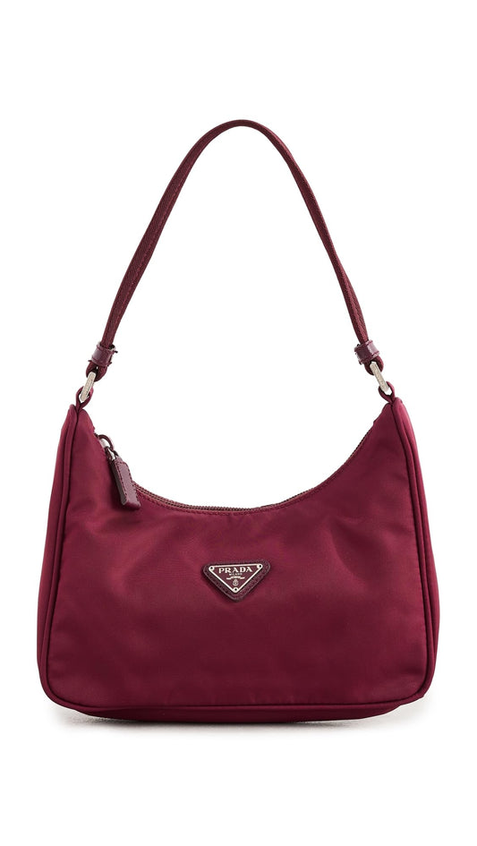 Prada Women's Pre-Loved Vela Nylon Shoulder Bag