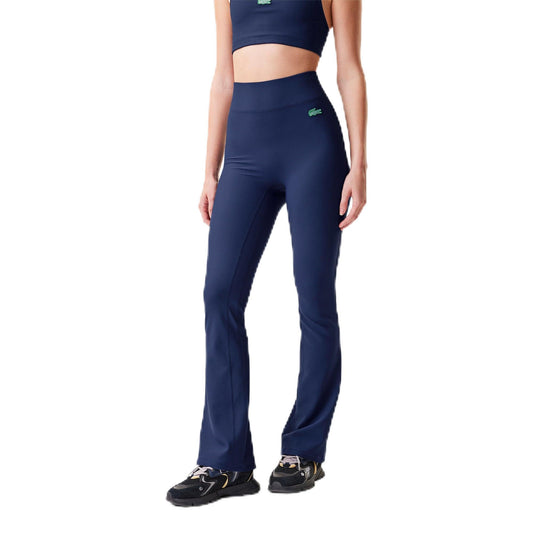 Lacoste Women's Ribbed Flare Pants