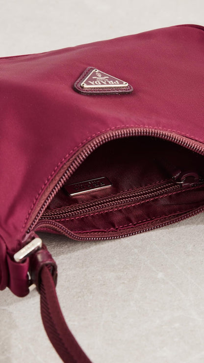 Prada Women's Pre-Loved Vela Nylon Shoulder Bag