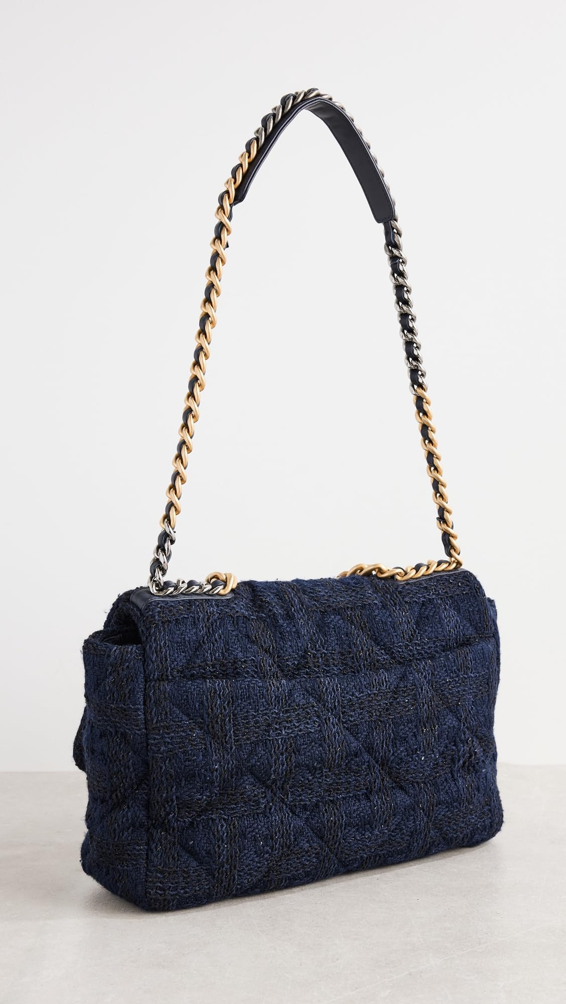 Chanel Women's Pre-Loved Maxi 19 Shoulder Bag, Tweed