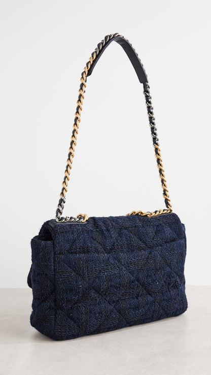 Chanel Women's Pre-Loved Maxi 19 Shoulder Bag, Tweed