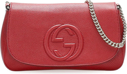 Gucci Soho Interlocking GG Red Shoulder Bag