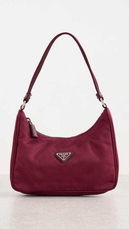 Prada Women's Pre-Loved Vela Nylon Shoulder Bag