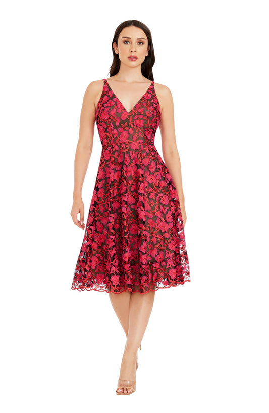 Dress the Population Elisa Sleeveless Midi Dress