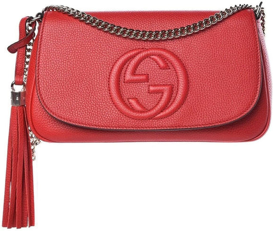 Gucci Soho Interlocking GG Red Shoulder Bag