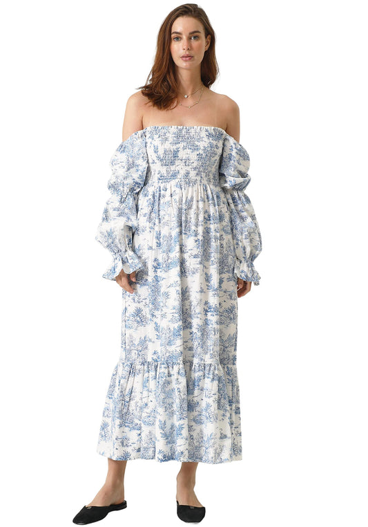 Casual Flowy Dress with Floral Pattern